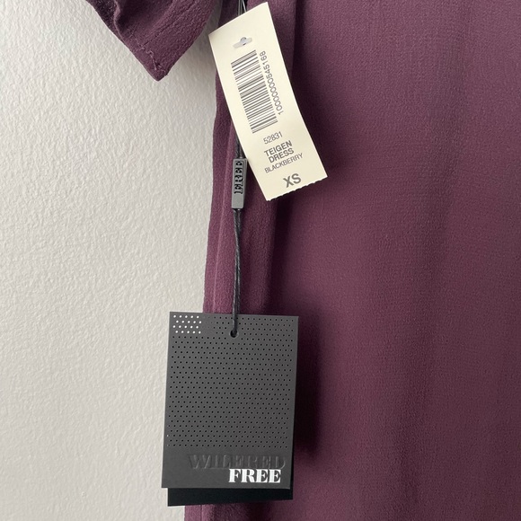 NWT Aritzia | Wilfred Free Plum Tshirt Dress Size xsmall - Picture 7 of 9